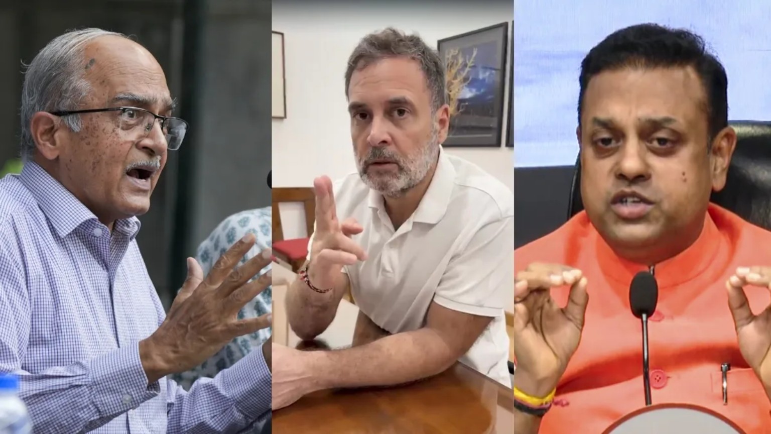 प्रशांत भूषण के रिजीम चेंज बयान पर भाजपा का राहुल गांधी पर हमला