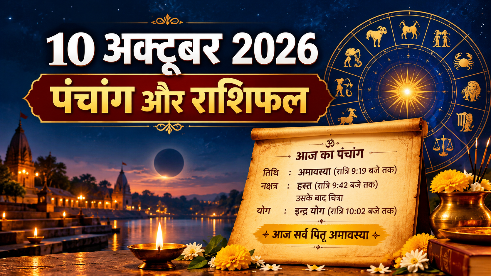 10 अक्टूबर 2026 का राशिफल और पंचांग